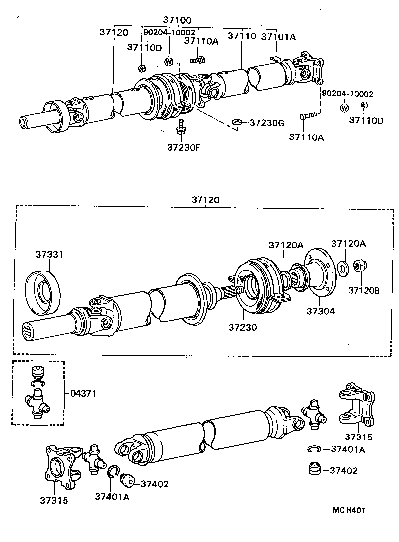  CRESSIDA |  PROPELLER SHAFT UNIVERSAL JOINT