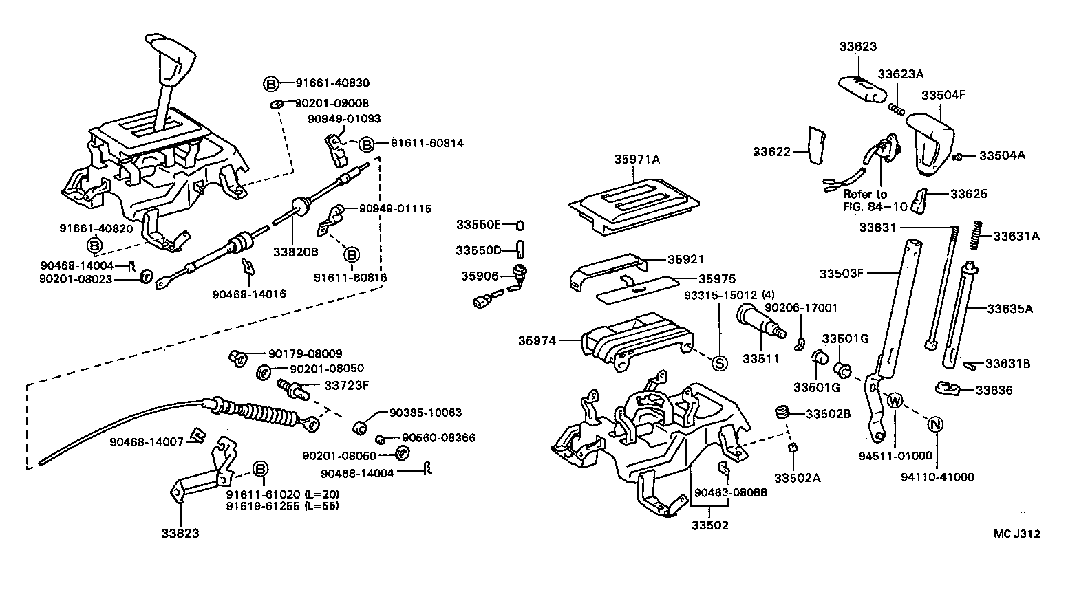  MODEL F |  SHIFT LEVER RETAINER