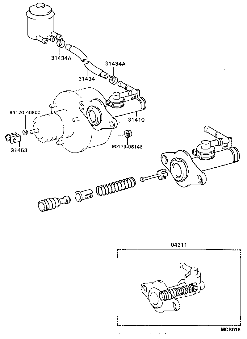  COASTER |  CLUTCH MASTER CYLINDER