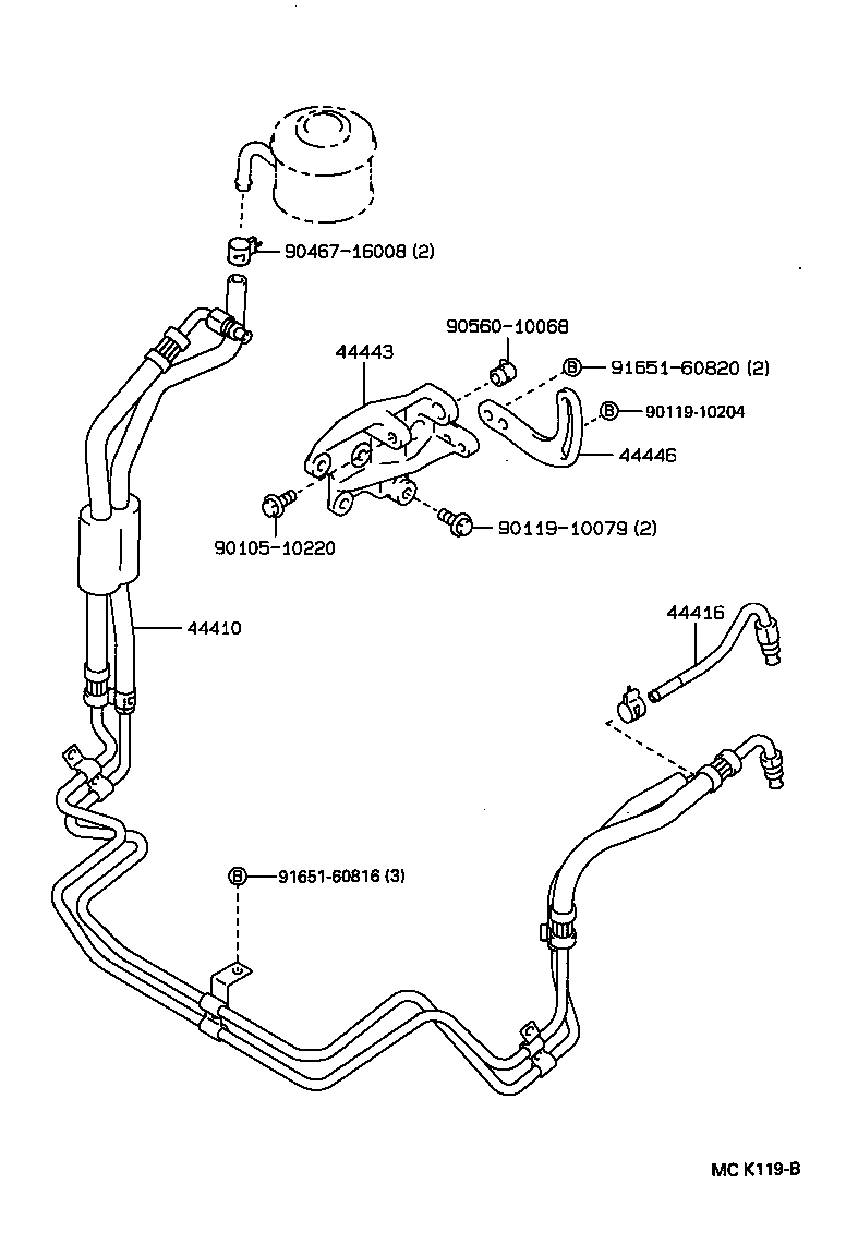  LAND CRUISER 80 |  POWER STEERING TUBE