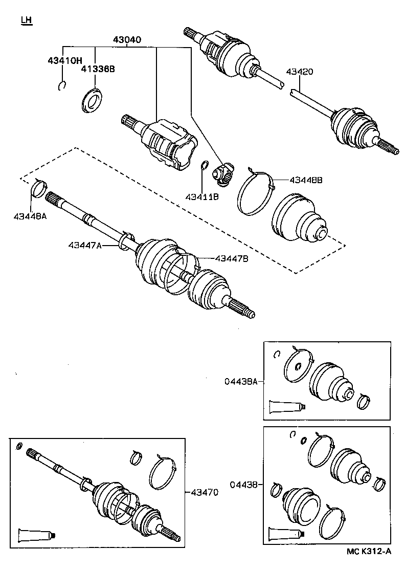  CAMRY JPP |  FRONT DRIVE SHAFT