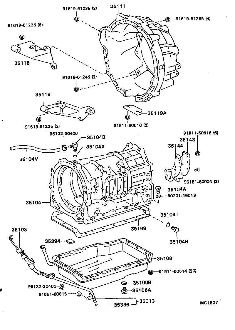  COASTER |  TRANSMISSION CASE OIL PAN ATM