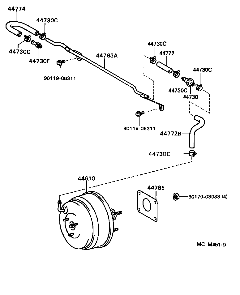  CAMRY JPP |  BRAKE BOOSTER VACUUM TUBE