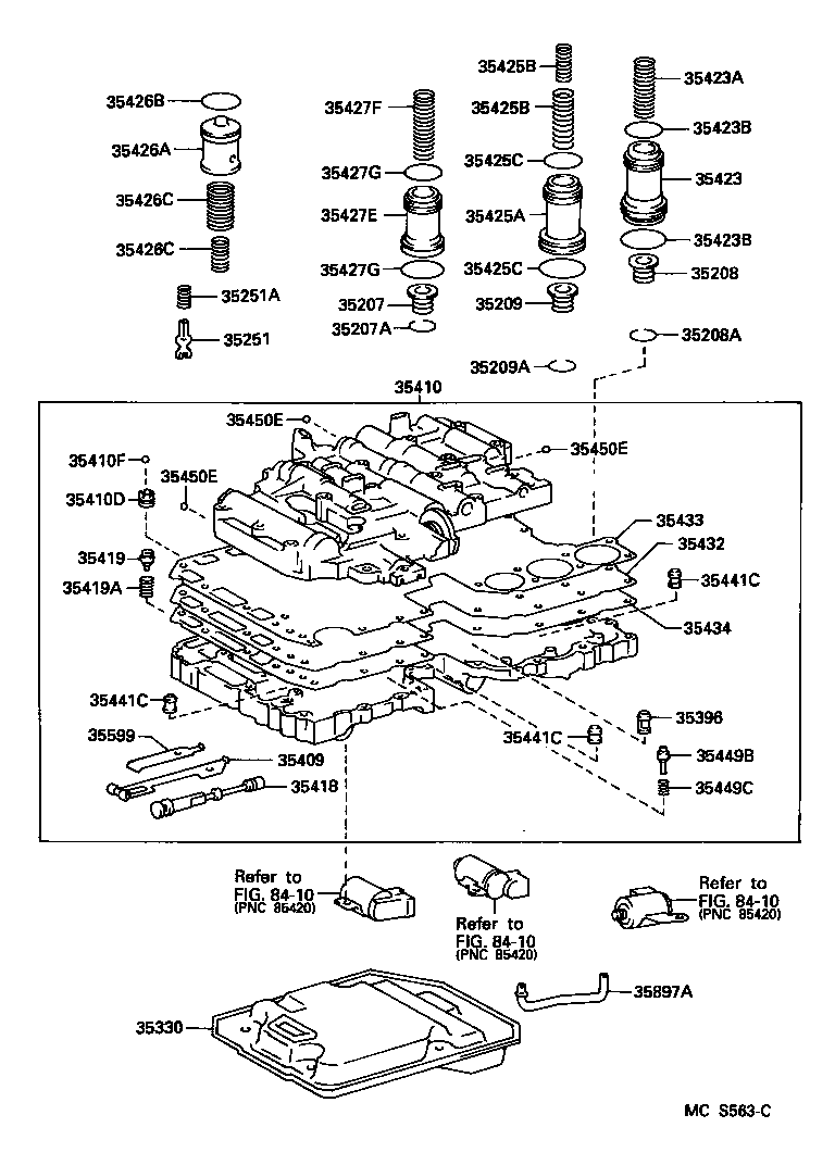  LAND CRUISER 80 |  VALVE BODY OIL STRAINER ATM