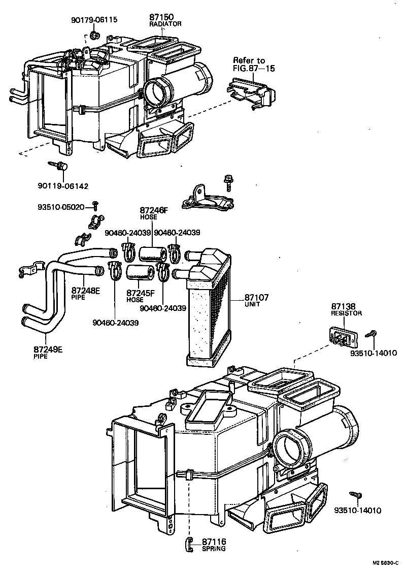  CRESSIDA |  HEATING AIR CONDITIONING HEATER UNIT BLOWER