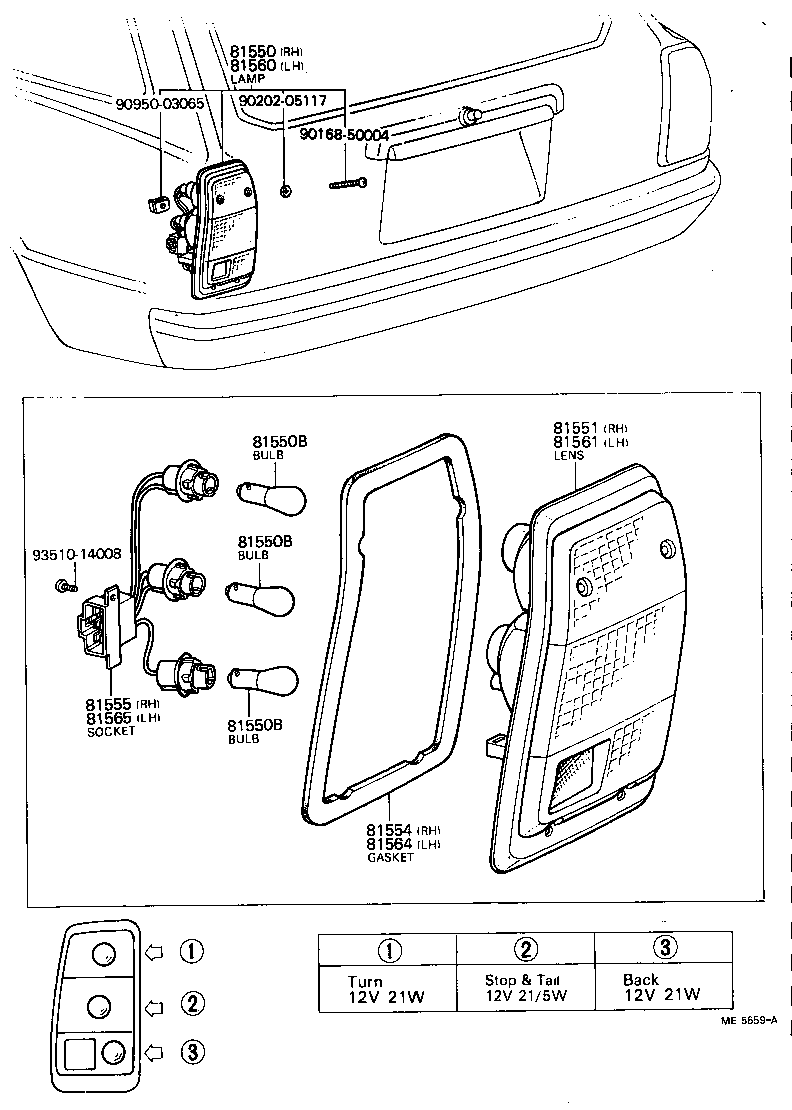  CRESSIDA |  REAR COMBINATION LAMP