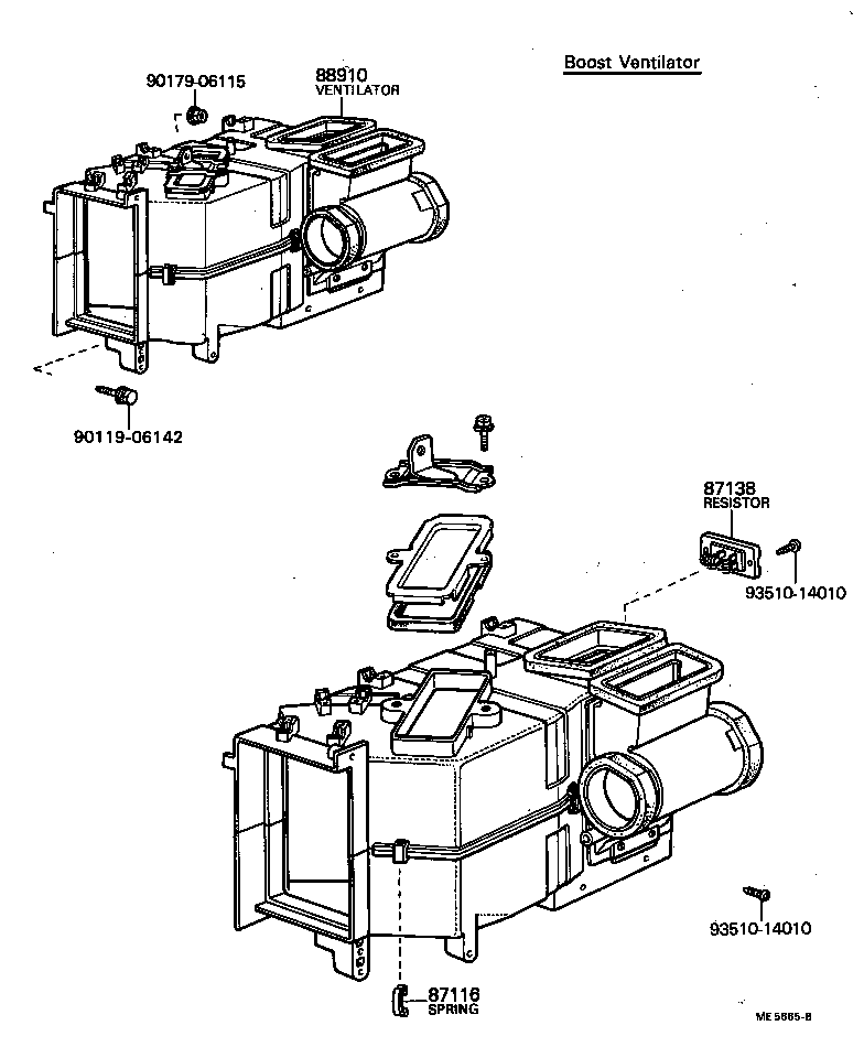  CRESSIDA |  HEATING AIR CONDITIONING HEATER UNIT BLOWER