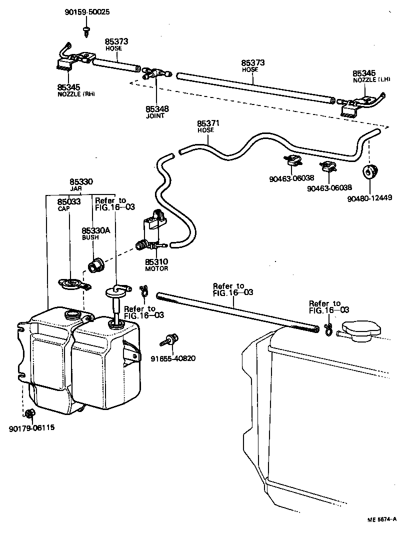  CRESSIDA |  WINDSHIELD WASHER