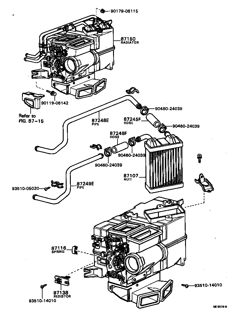  CRESSIDA |  HEATING AIR CONDITIONING HEATER UNIT BLOWER