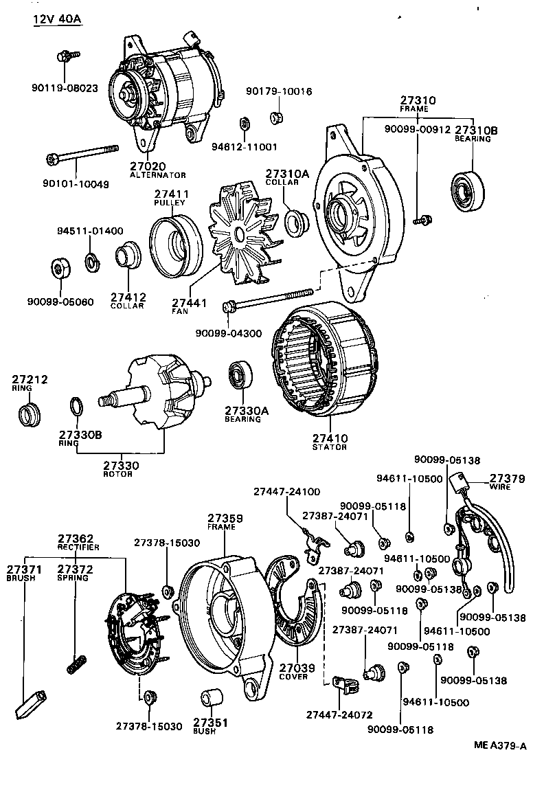  TOYOTA1000 |  ALTERNATOR