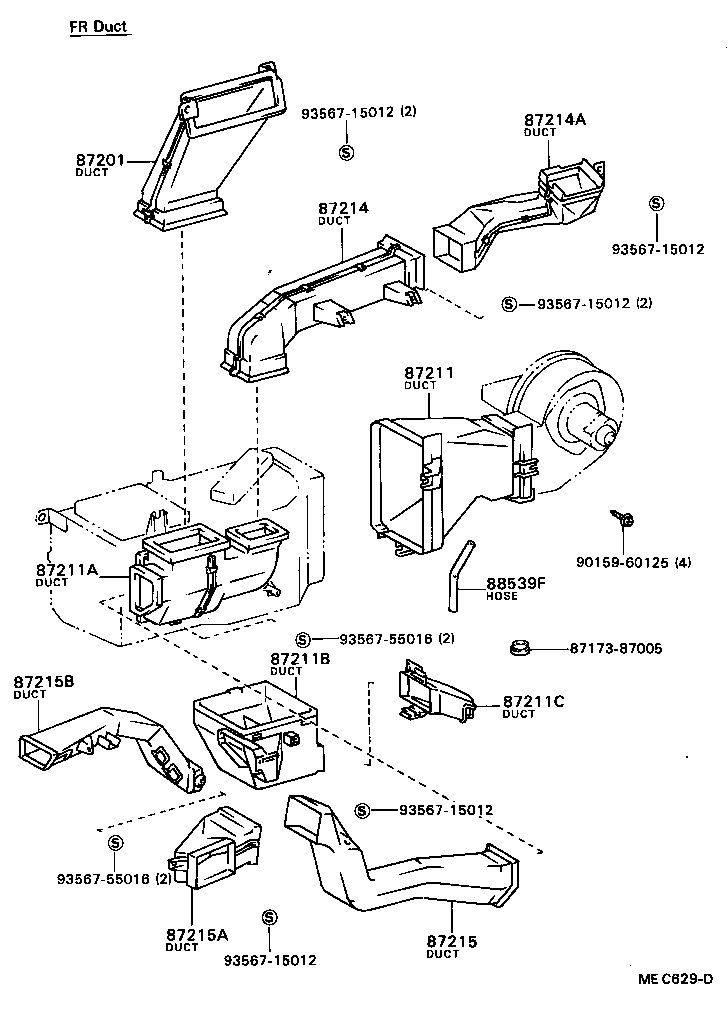  MODEL F |  HEATING AIR CONDITIONING CONTROL AIR DUCT