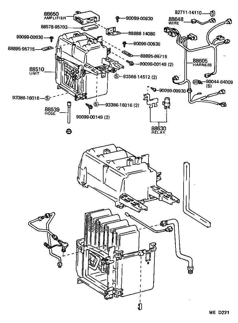  LITEACE |  HEATING AIR CONDITIONING COOLER UNIT