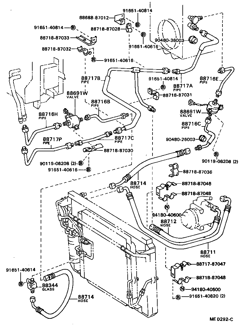  MODEL F |  HEATING AIR CONDITIONING COOLER PIPING