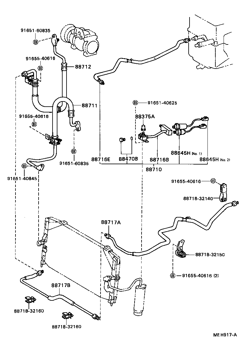  CAMRY |  HEATING AIR CONDITIONING COOLER PIPING