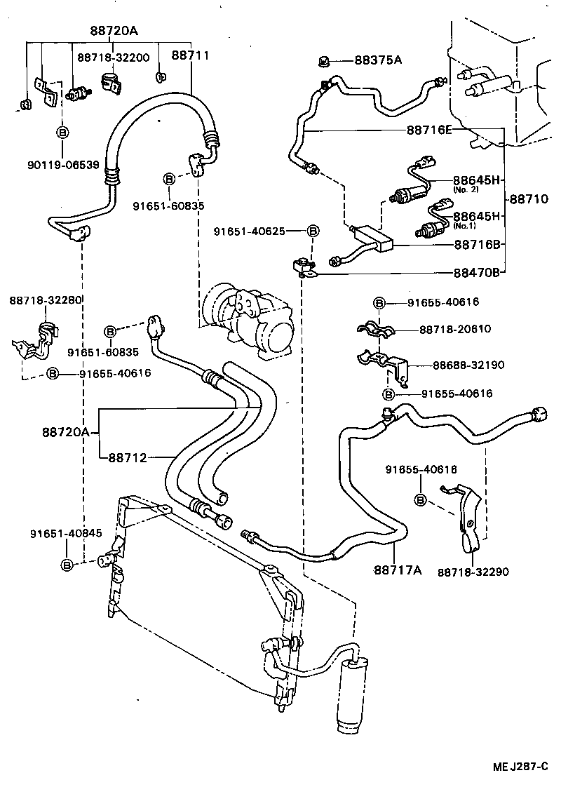  CAMRY |  HEATING AIR CONDITIONING COOLER PIPING