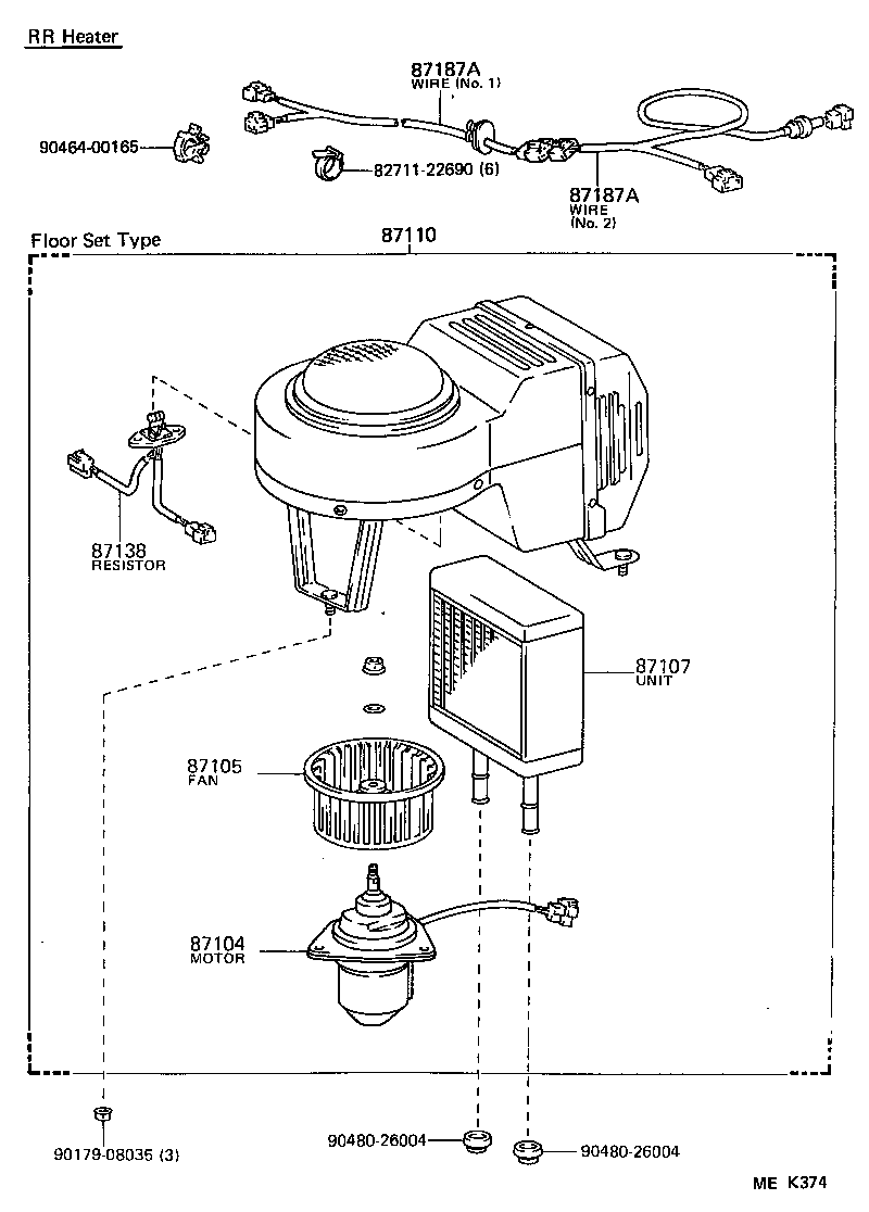  HIACE VAN COMUTER |  HEATING AIR CONDITIONING HEATER UNIT BLOWER