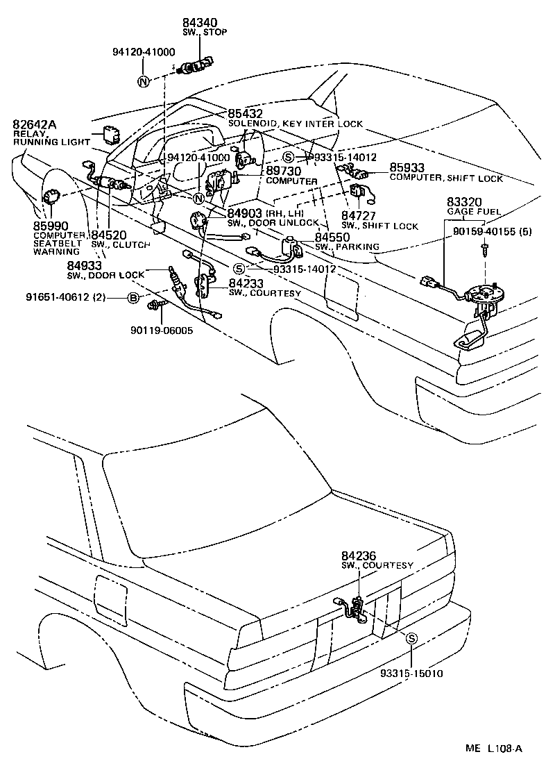  TERCEL |  SWITCH RELAY COMPUTER