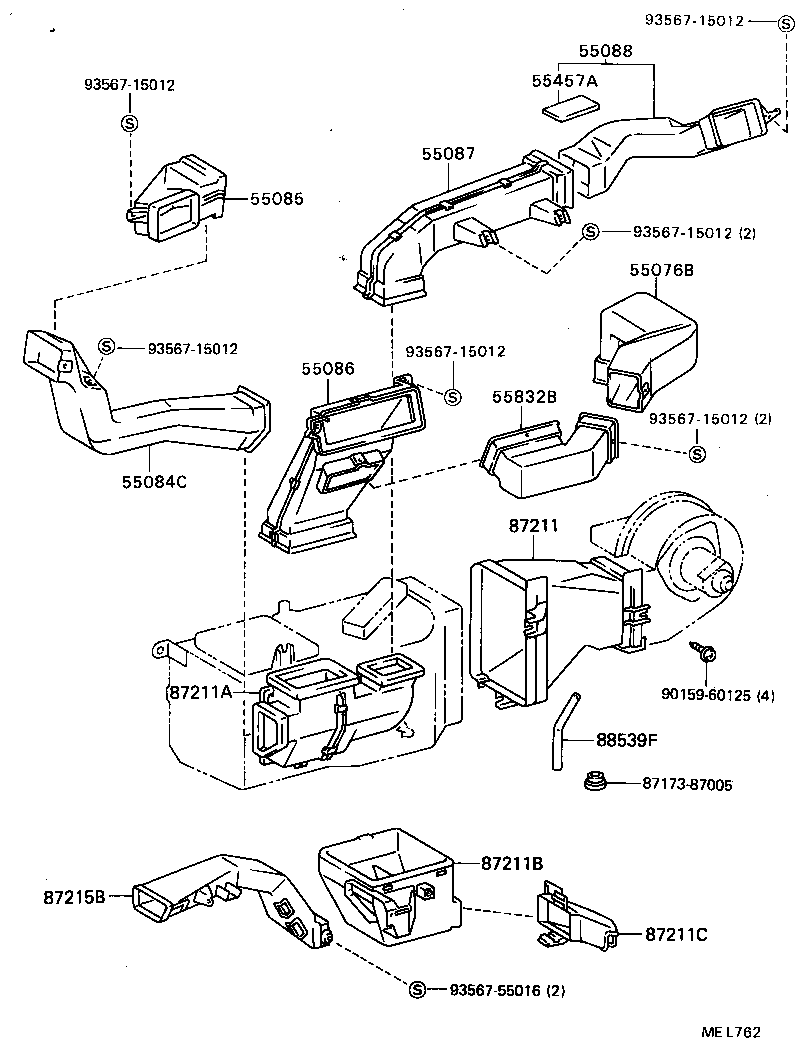  MODEL F |  HEATING AIR CONDITIONING CONTROL AIR DUCT