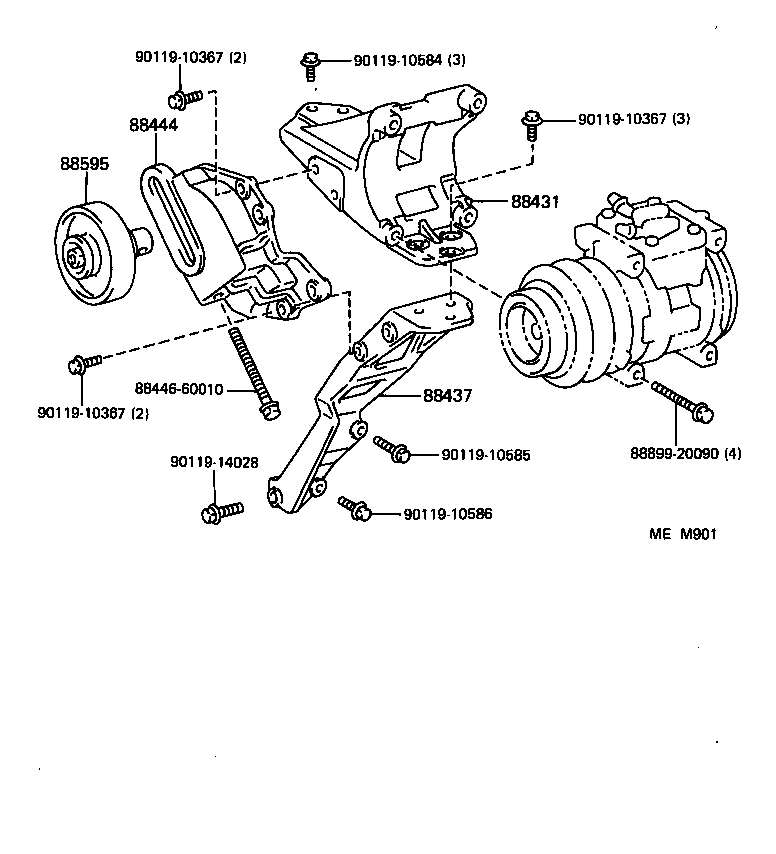  LAND CRUISER 70 |  HEATING AIR CONDITIONING COMPRESSOR