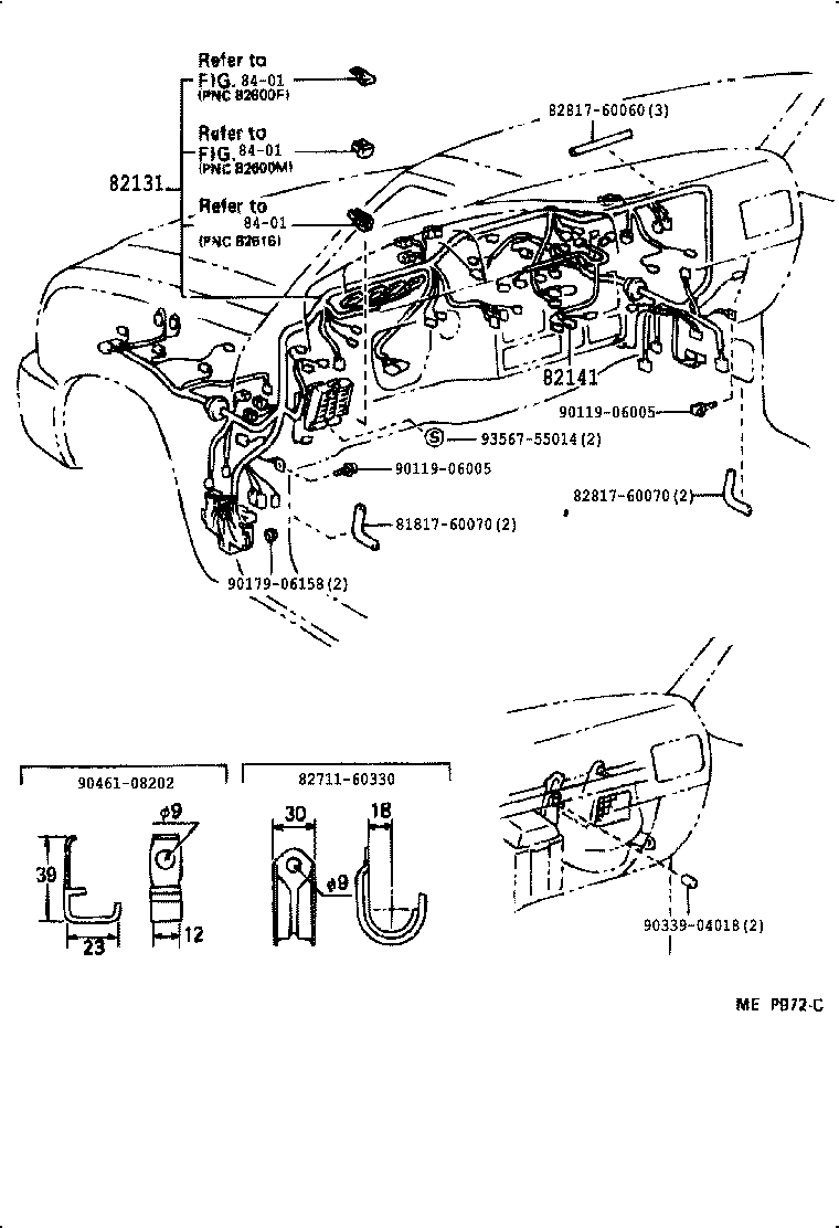  LAND CRUISER 80 |  WIRING CLAMP