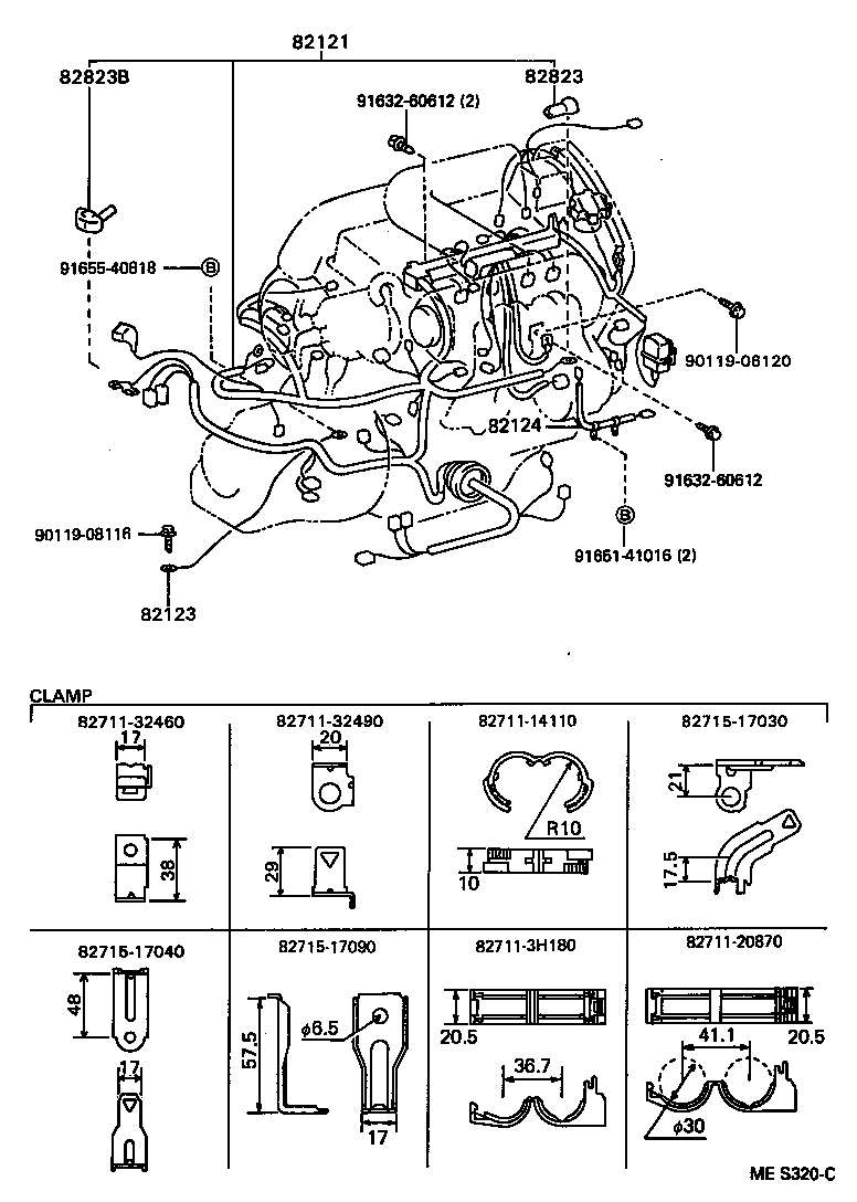  MR2 |  WIRING CLAMP