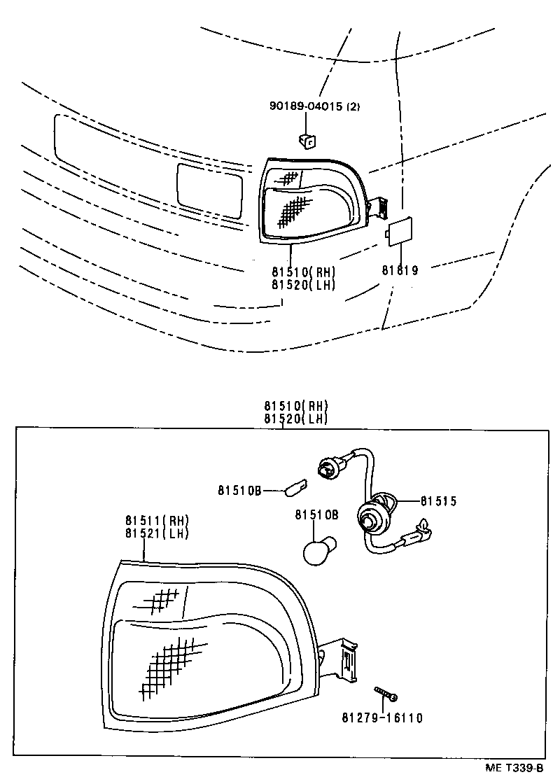  LITEACE VAN WAGON |  FRONT TURN SIGNAL LAMP