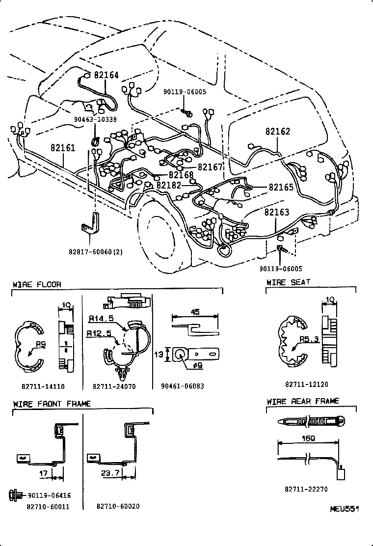  LAND CRUISER 80 |  WIRING CLAMP