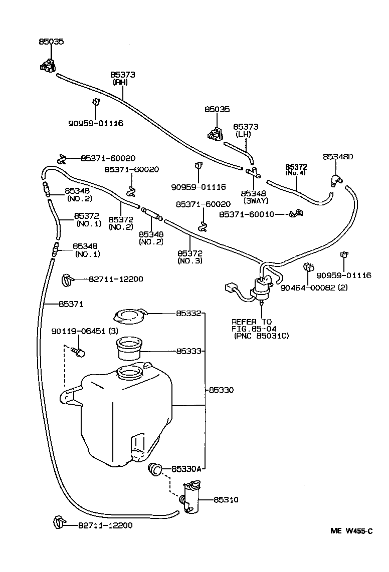  LAND CRUISER 80 |  WINDSHIELD WASHER