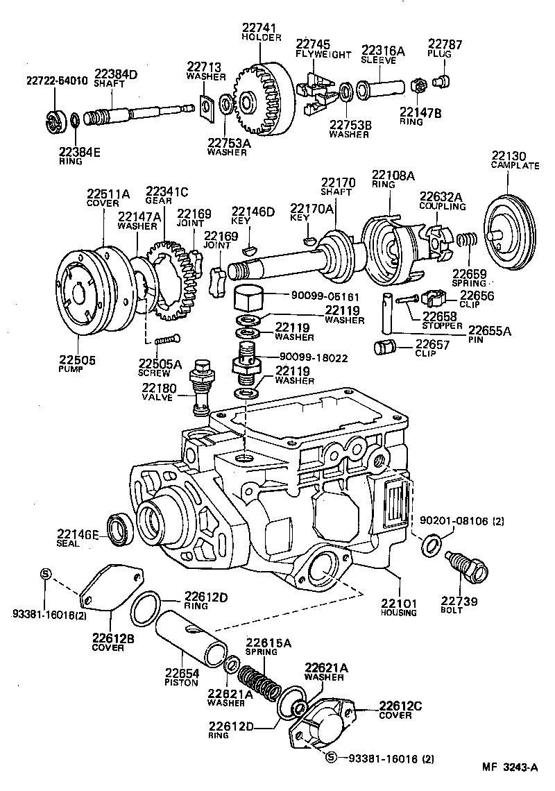  CROWN |  INJECTION PUMP BODY