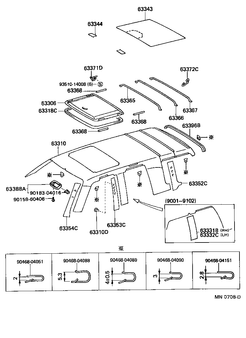  LAND CRUISER 80 |  ROOF HEADLINING SILENCER PAD