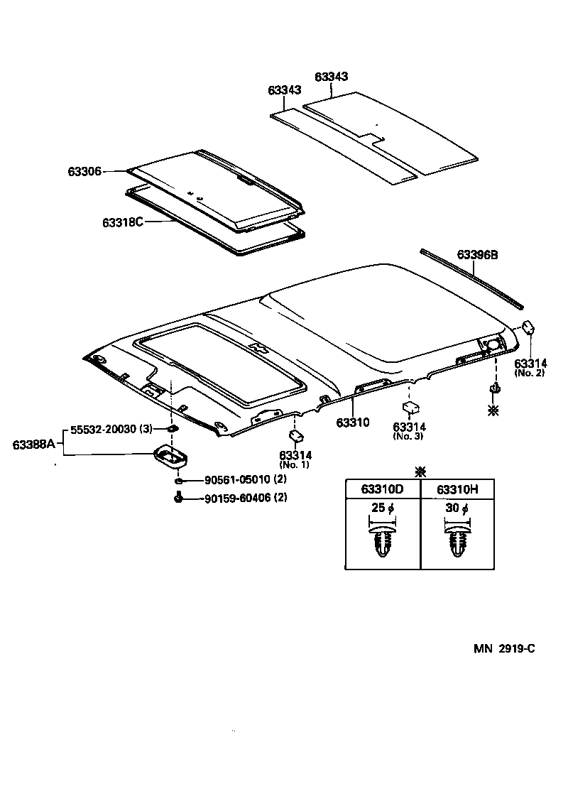  LAND CRUISER 80 |  ROOF HEADLINING SILENCER PAD