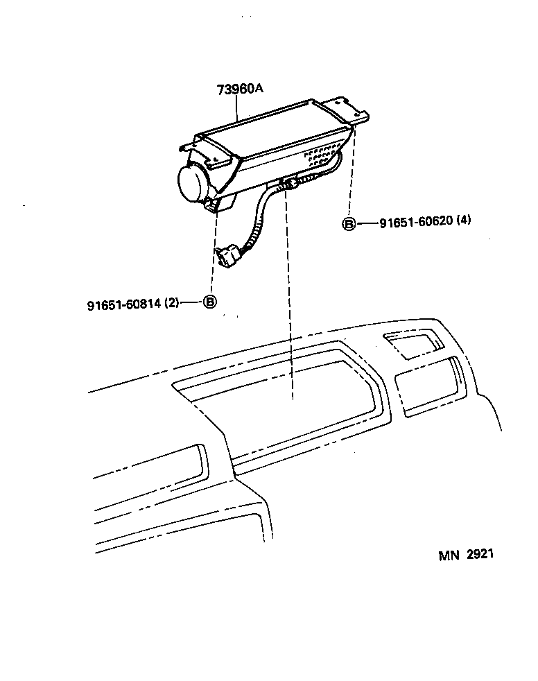  LAND CRUISER 80 |  INSTRUMENT PANEL GLOVE COMPARTMENT