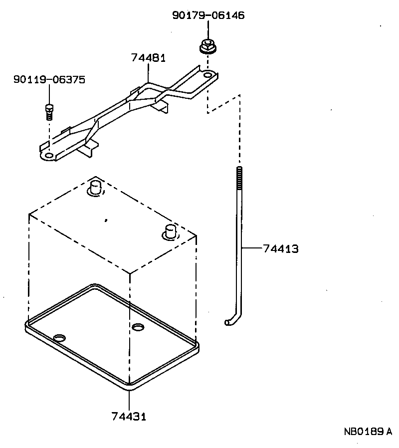  COROLLA CP |  BATTERY CARRIER
