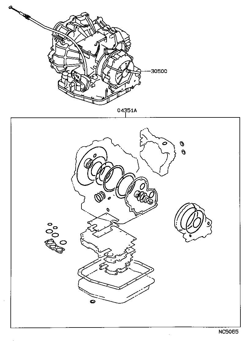  CAMRY |  TRANSAXLE OR TRANSMISSION ASSY GASKET KIT ATM