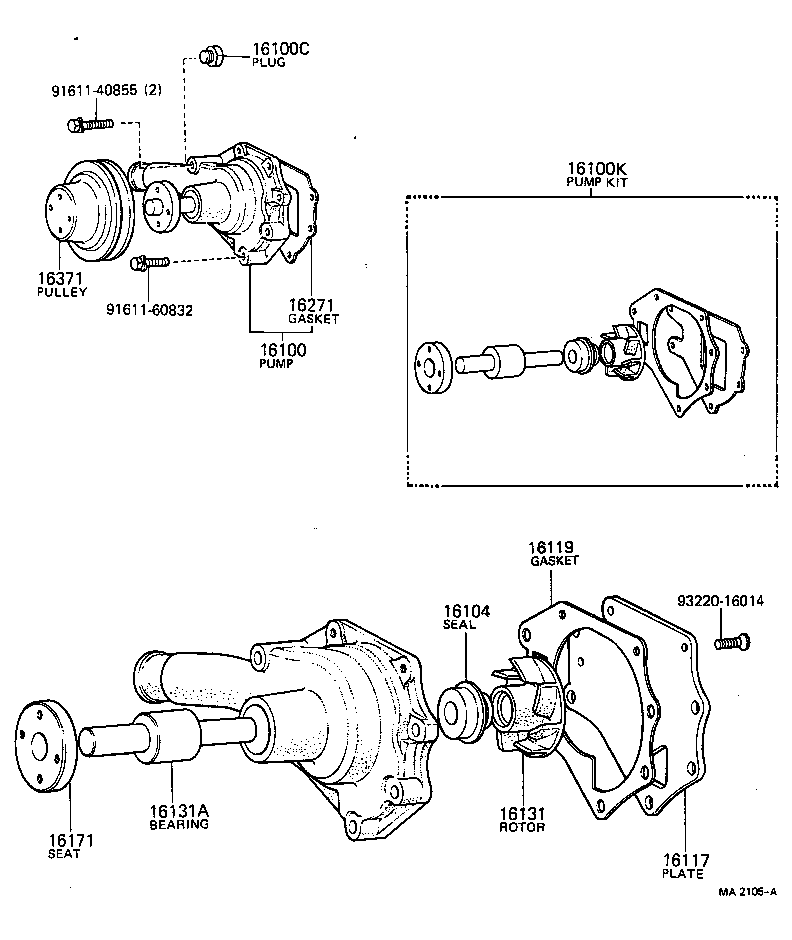  TOYOACE |  WATER PUMP