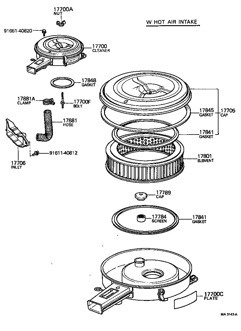  HILUX |  AIR CLEANER