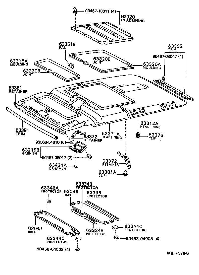  VAN |  ROOF HEADLINING SILENCER PAD