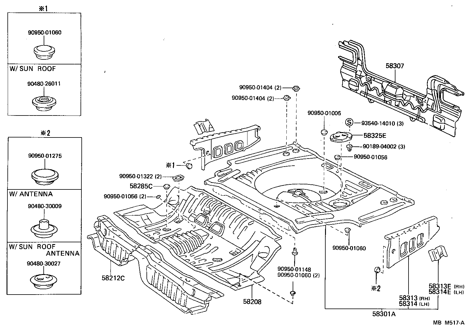  CAMRY |  FLOOR PAN LOWER BACK PANEL