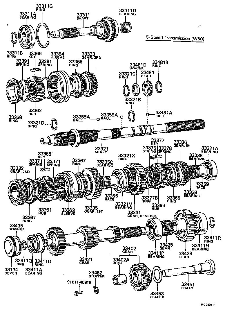  HILUX |  TRANSMISSION GEAR MTM