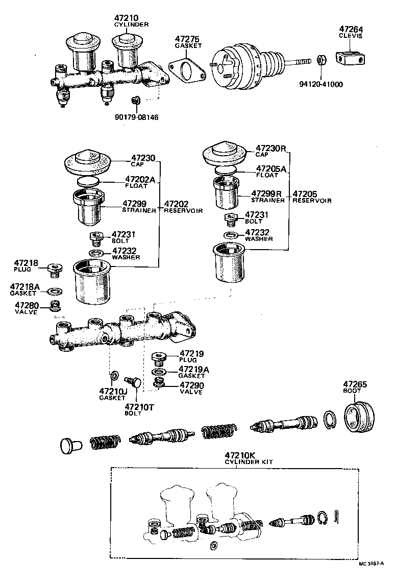  COROLLA TRUENO |  BRAKE MASTER CYLINDER