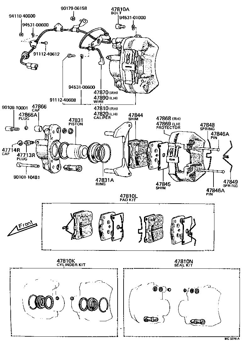  CROWN |  REAR DISC BRAKE CALIPER DUST COVER