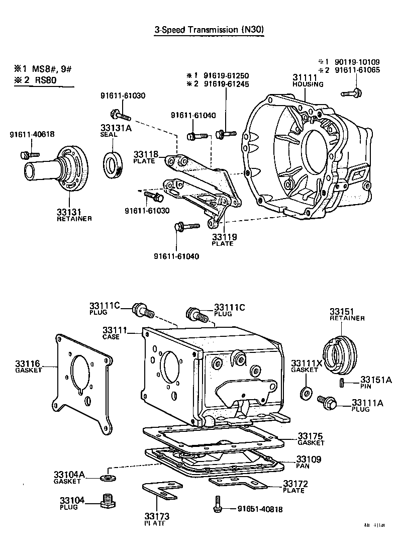  CROWN |  CLUTCH HOUSING TRANSMISSION CASE MTM