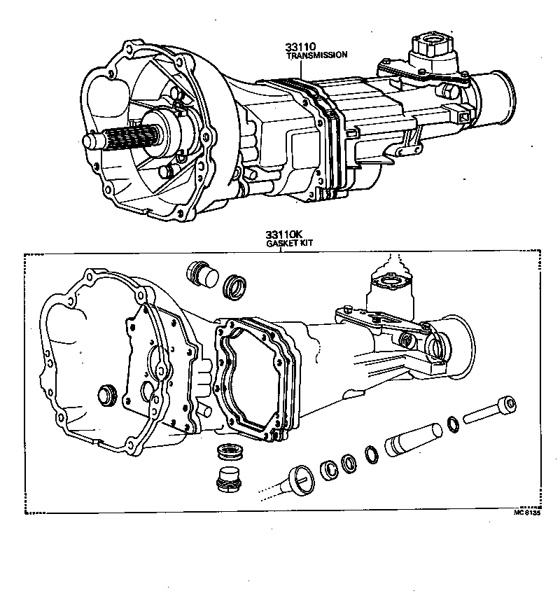  CARINA |  TRANSAXLE OR TRANSMISSION ASSY GASKET KIT MTM