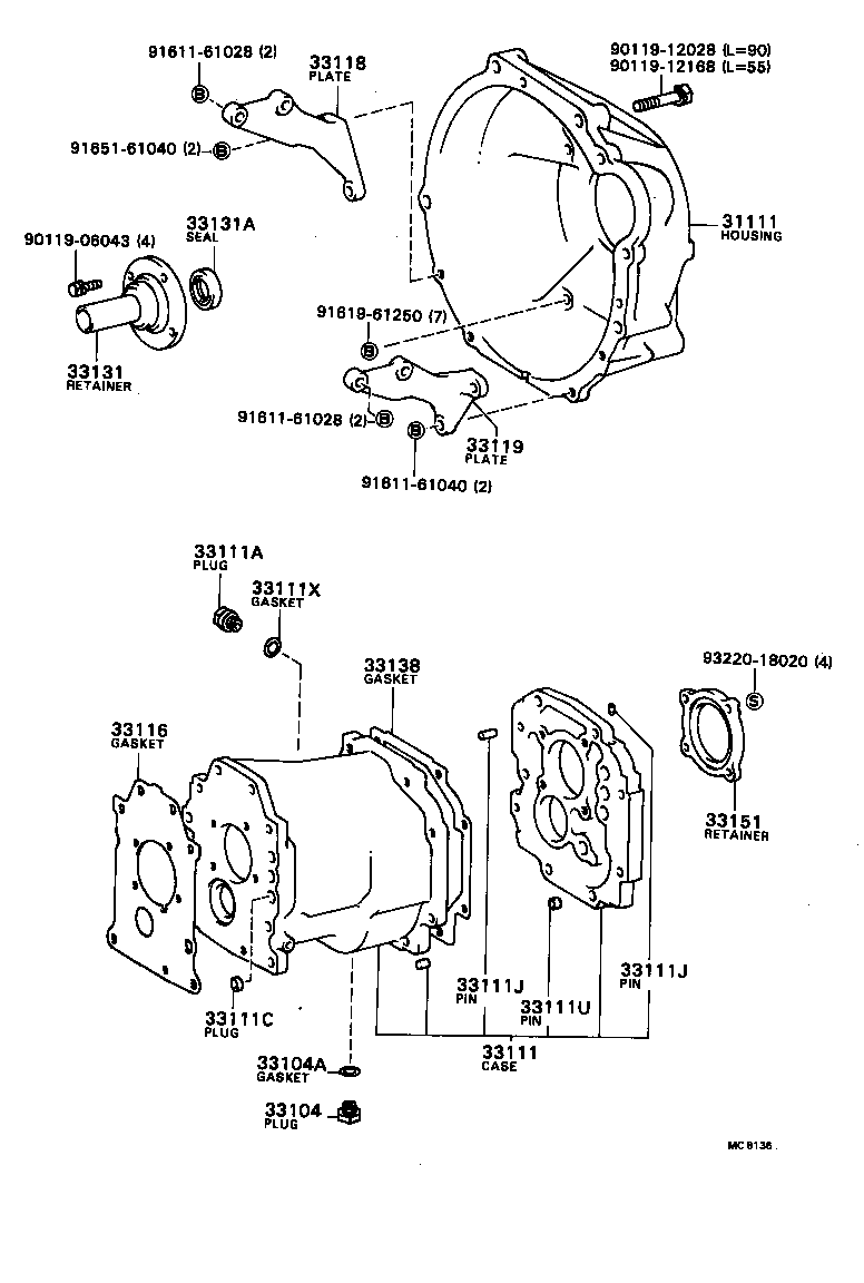  CARINA |  CLUTCH HOUSING TRANSMISSION CASE MTM