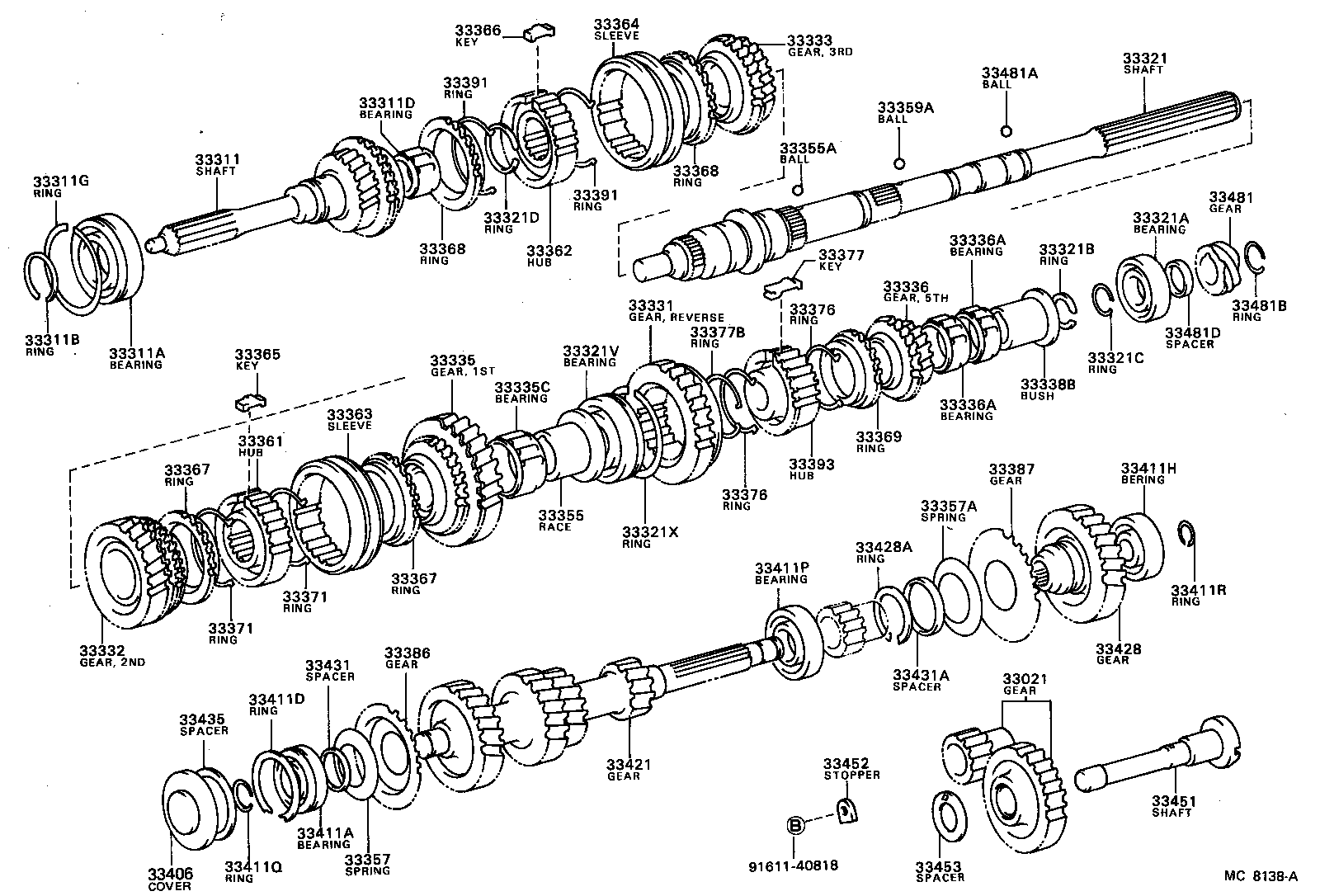  CARINA |  TRANSMISSION GEAR MTM