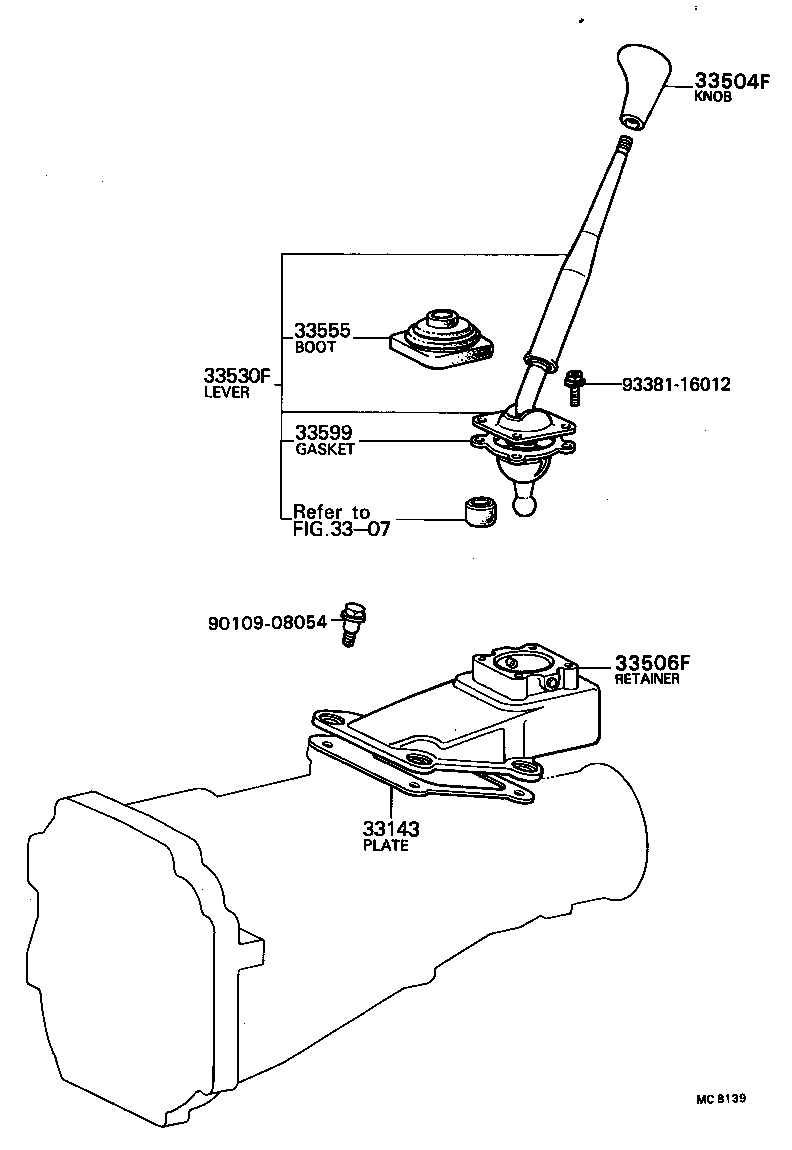  CARINA |  SHIFT LEVER RETAINER