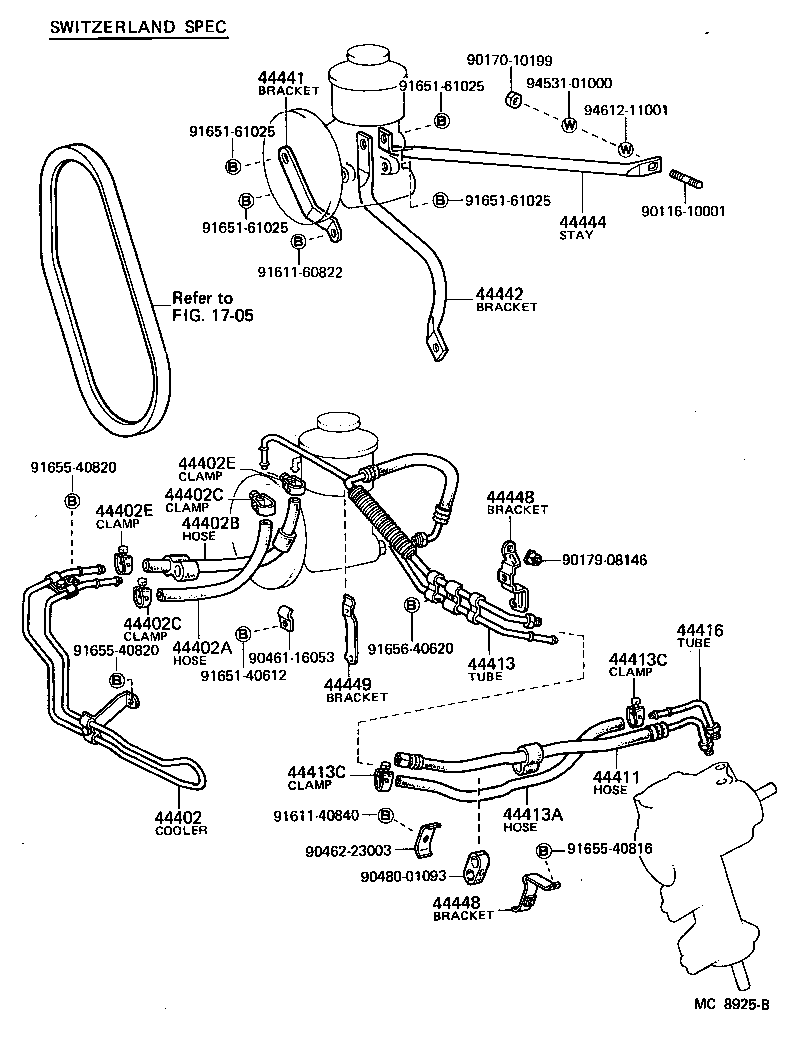  CROWN |  POWER STEERING TUBE