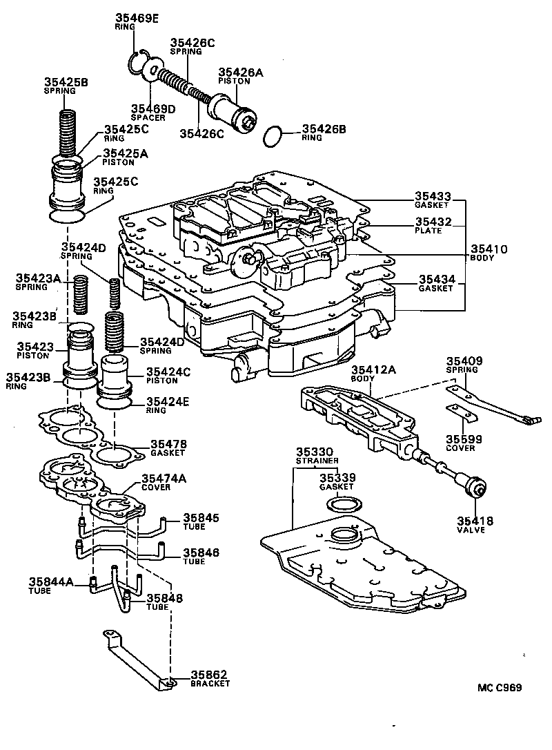  CELICA |  VALVE BODY OIL STRAINER ATM