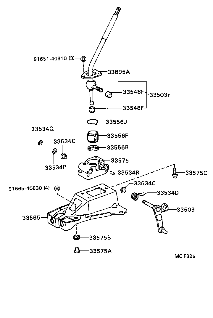  CAMRY |  SHIFT LEVER RETAINER