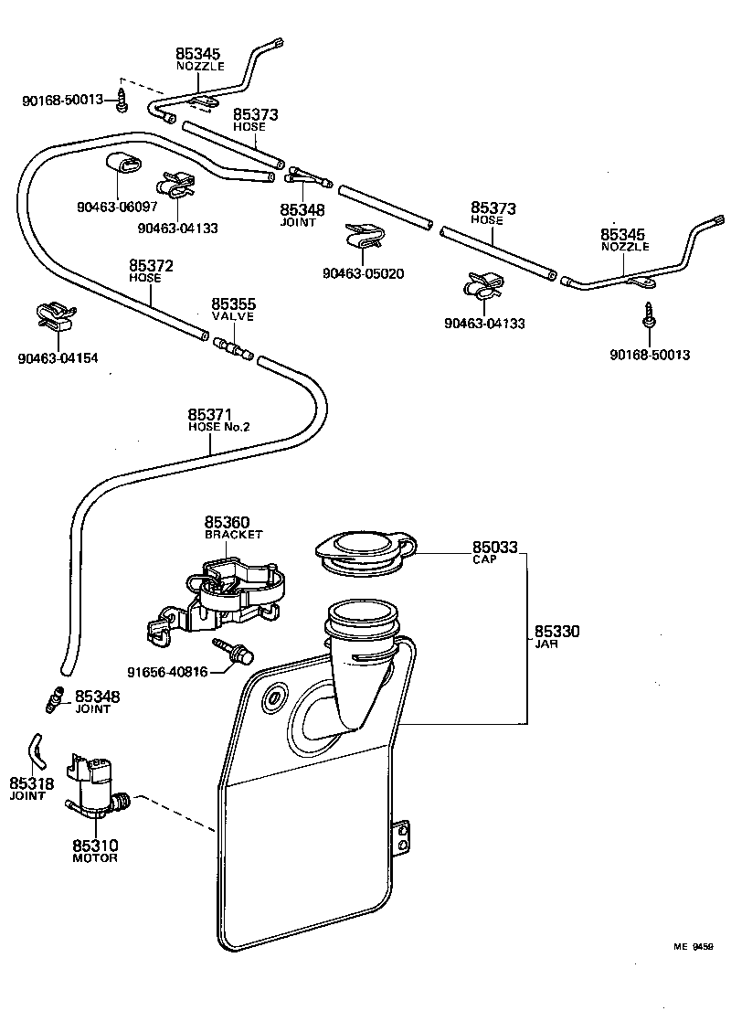  CROWN |  WINDSHIELD WASHER